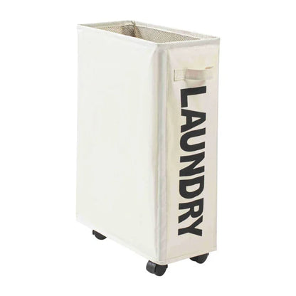 Laundry Basket with Wheels Large Capacity Yoga Mat Storage Basket Multifunctional Foldable Waterproof Dirty Clothes Storage Bag