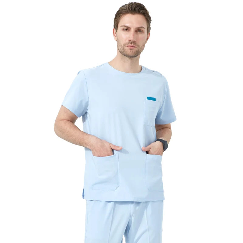 Quick-Dry Hospital Working Clothes Breathable Doctor Nurse Uniforms Women's Orthopaedic Surgeon Stretch Medical Scrub Set S02