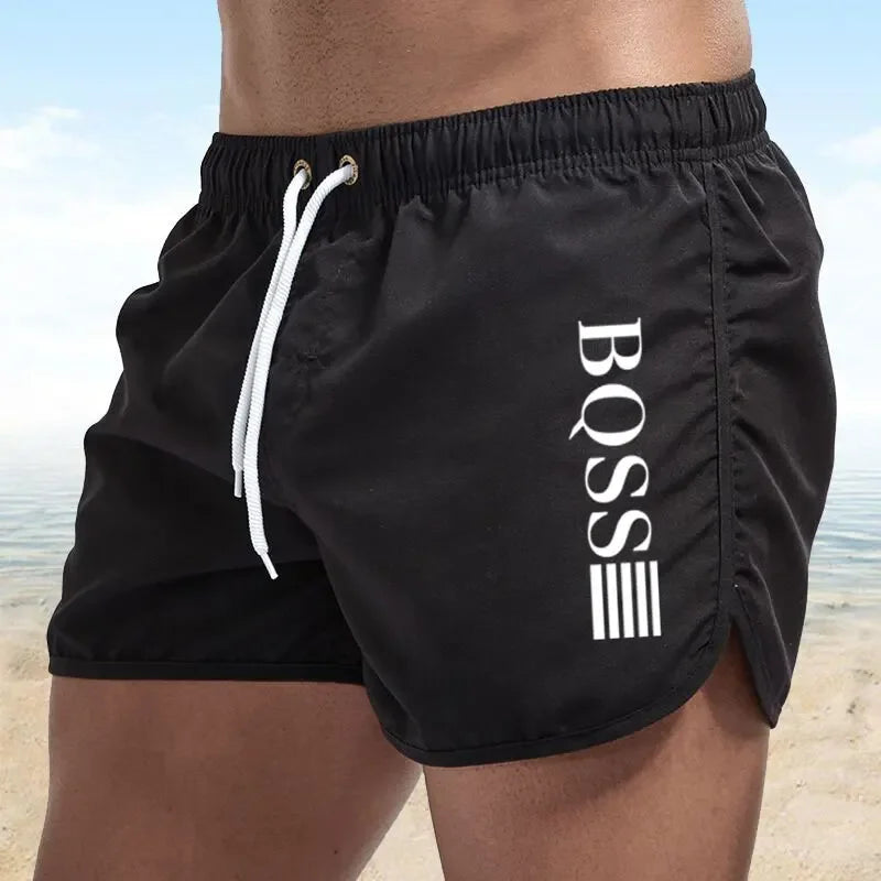 Men's quick-drying shorts; breathable quick-drying surfing beach shorts; men's fitness shorts; elastic waist shorts