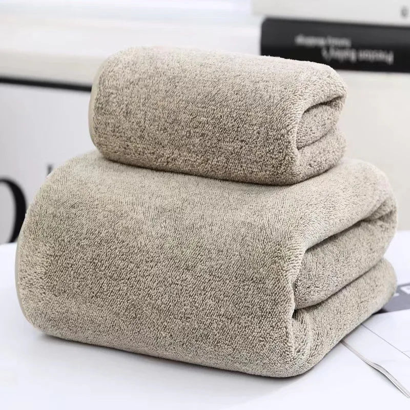 Quick-Drying Bamboo Striped Towel Set For Soft And Absorbent Bathroom Experience Bath Towel Set or Hand Towel
