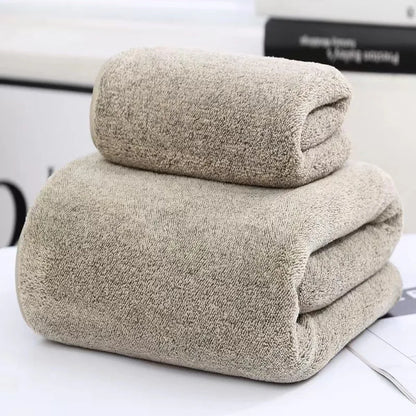 Quick-Drying Bamboo Striped Towel Set For Soft And Absorbent Bathroom Experience Bath Towel Set or Hand Towel