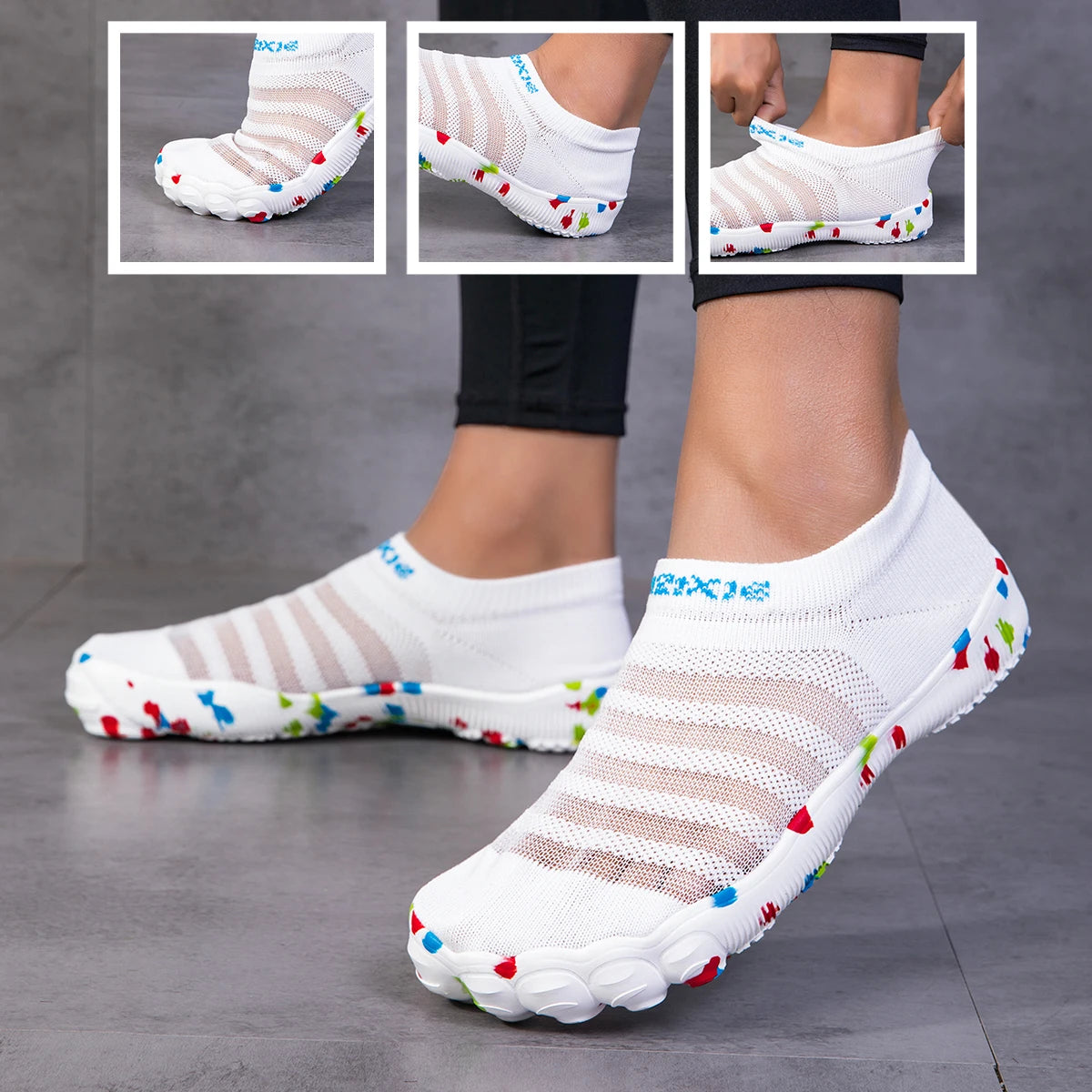 Quick drying water ski shoes, barefoot beach lightweight upstream swimming shoes, women's sports shoes