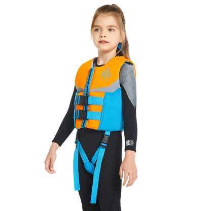 Kids Swim Vest, Buoyancy Jacket For Boys Girls, Float Buoyancy Swimsuit, Children Flotation Swimming Aid 50N