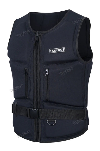 Life Jacket Wake Surfing Impact Vest Neoprene Life Jacket Wakesurf Comp Vest But Great for All Watersport Activities Life Jacket