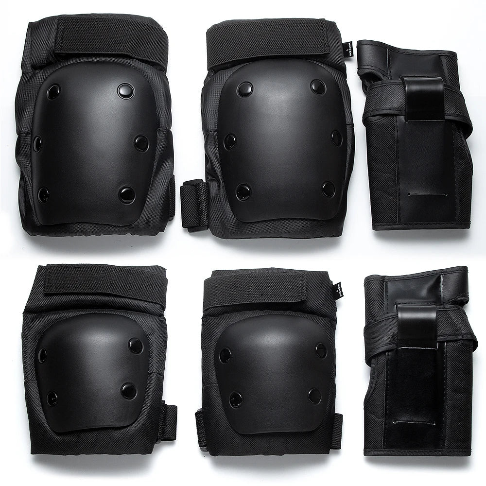 6 in 1 Knee Pads Elbow Pads with Wrist Guards, Youth Adult Skateboard Skate Pads Protective Gear Set for Skateboarding Skating