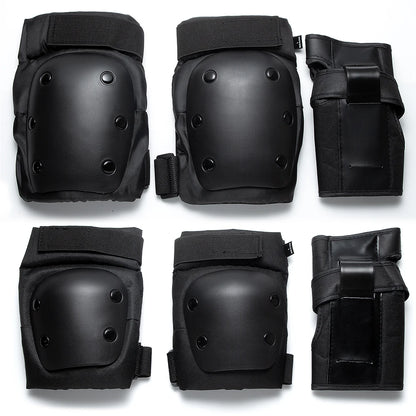 6 in 1 Knee Pads Elbow Pads with Wrist Guards, Youth Adult Skateboard Skate Pads Protective Gear Set for Skateboarding Skating