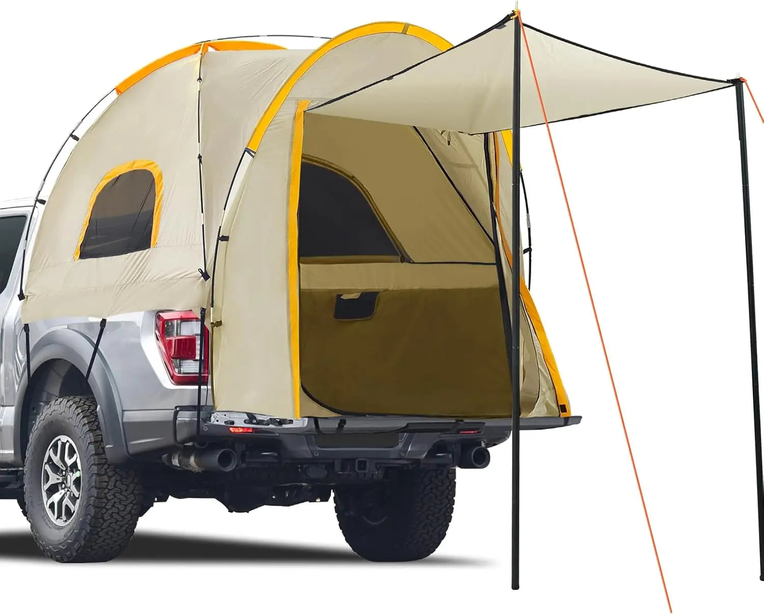 Waterproof Truck Tent with Awning for 5.5-6.3 FT Bed - Camping & Outdoor Travel Accessory