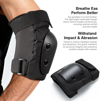6 in 1 Knee Pads Elbow Pads with Wrist Guards, Youth Adult Skateboard Skate Pads Protective Gear Set for Skateboarding Skating