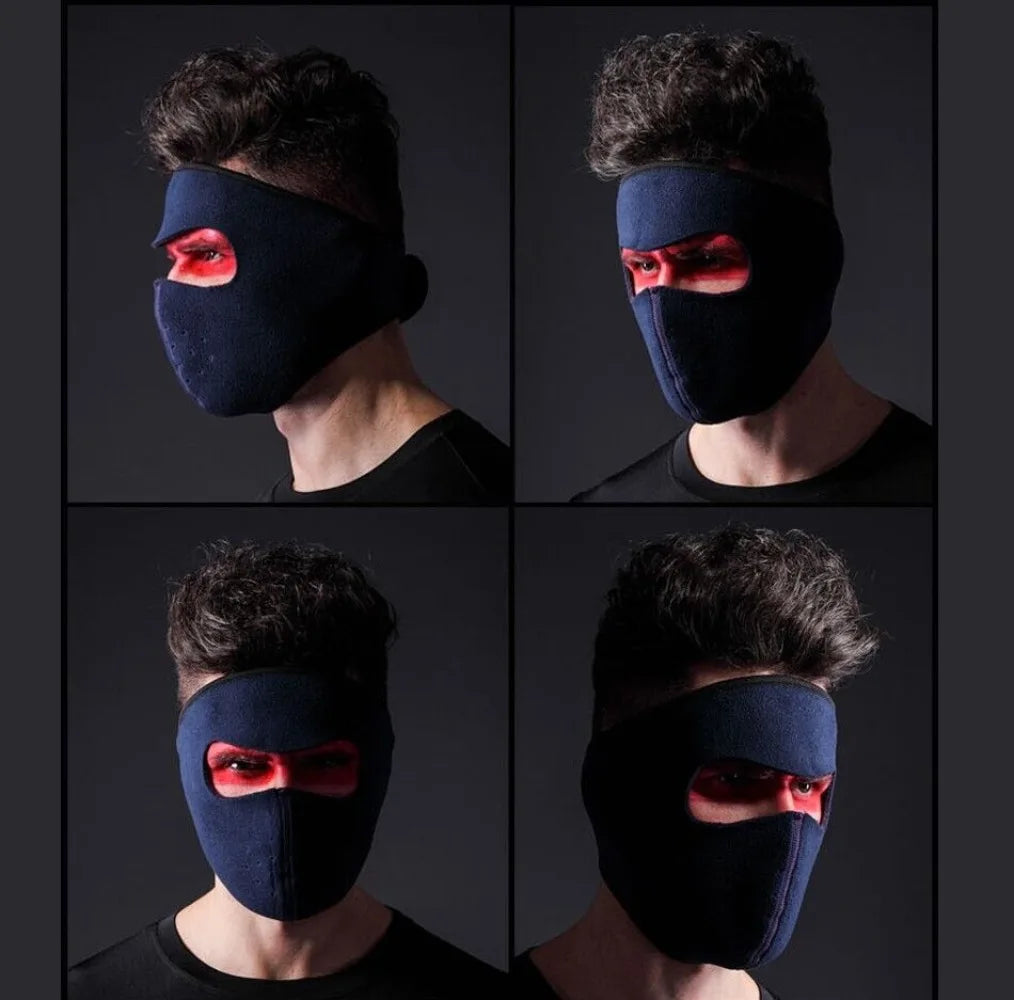 Mens Women Balaclava Warmer Fleece Sports Ski Winter Windproof Full Face Mask Outdoor Warmth Thickened Neck Ear Protection