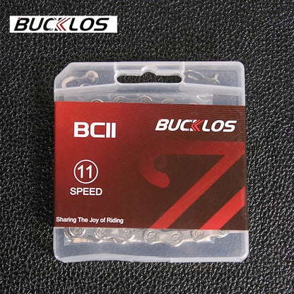 BUCKLOS Bicycle Chain 10v 11v 11EL 11SL Chain 8s 9s 10s 11s 12s Speed Bike Current 116/126 Links High Quality Chain for SHIMANO