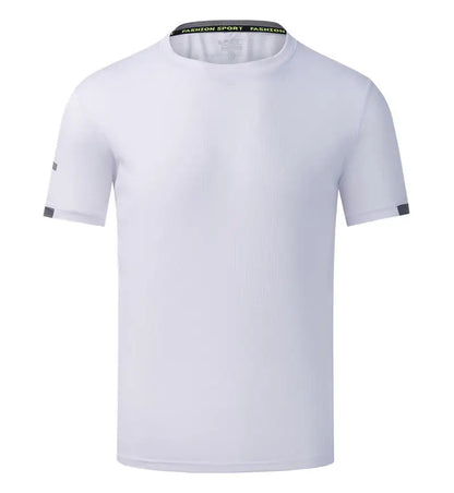 Quick Drying Round Neck T-shirt With Short Sleeves Breathable Fitness And Leisure Team Wear Running Shirt For Men And Women