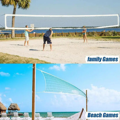 Outdoor Volleyball Net Folding Replacement Mesh For Badminton Lightweight Outdoor Sports Accessory Replacement Net For School