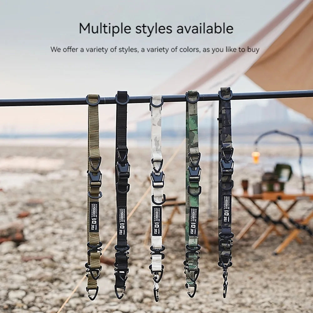 Outdoor Camping Molle Sling Shoulder Strap with Hanging Ring Multifunction Crossbody Bag Strap Adjustable Crossbody Strap
