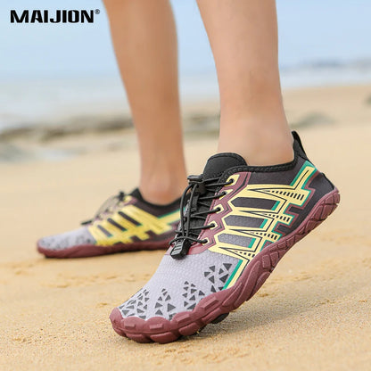 Quick-drying Aqua Shoes for Men Women Barefoot Anti-slip Beach Swimming Fitness Wading Upstream Rafting Outdoor Water Sneakers