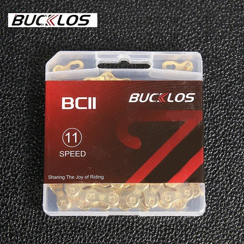 BUCKLOS Bicycle Chain 10v 11v 11EL 11SL Chain 8s 9s 10s 11s 12s Speed Bike Current 116/126 Links High Quality Chain for SHIMANO