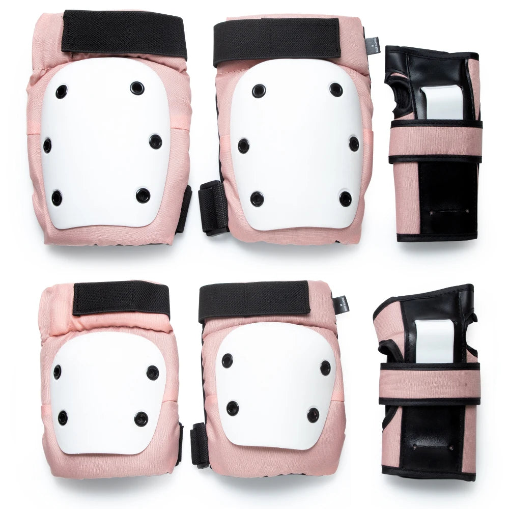 6 in 1 Knee Pads Elbow Pads with Wrist Guards, Youth Adult Skateboard Skate Pads Protective Gear Set for Skateboarding Skating