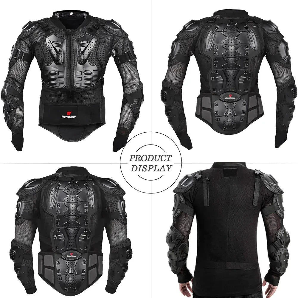 HEROBIKER Motorcycle Jacket Men's Motorcycle Armor Fall Armor Motocross Riding Jacket Racer Body Protection S-5XL