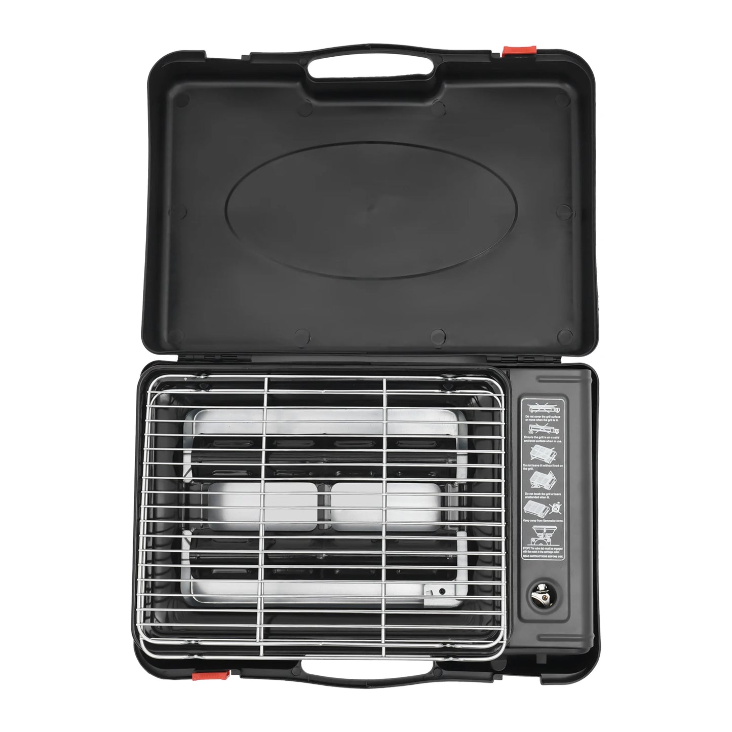 Portable Gas Barbecue Stove Camping Gas Stove with Carrying Case for Camping Trips, Gatherings, Rvs, Barbecues and More