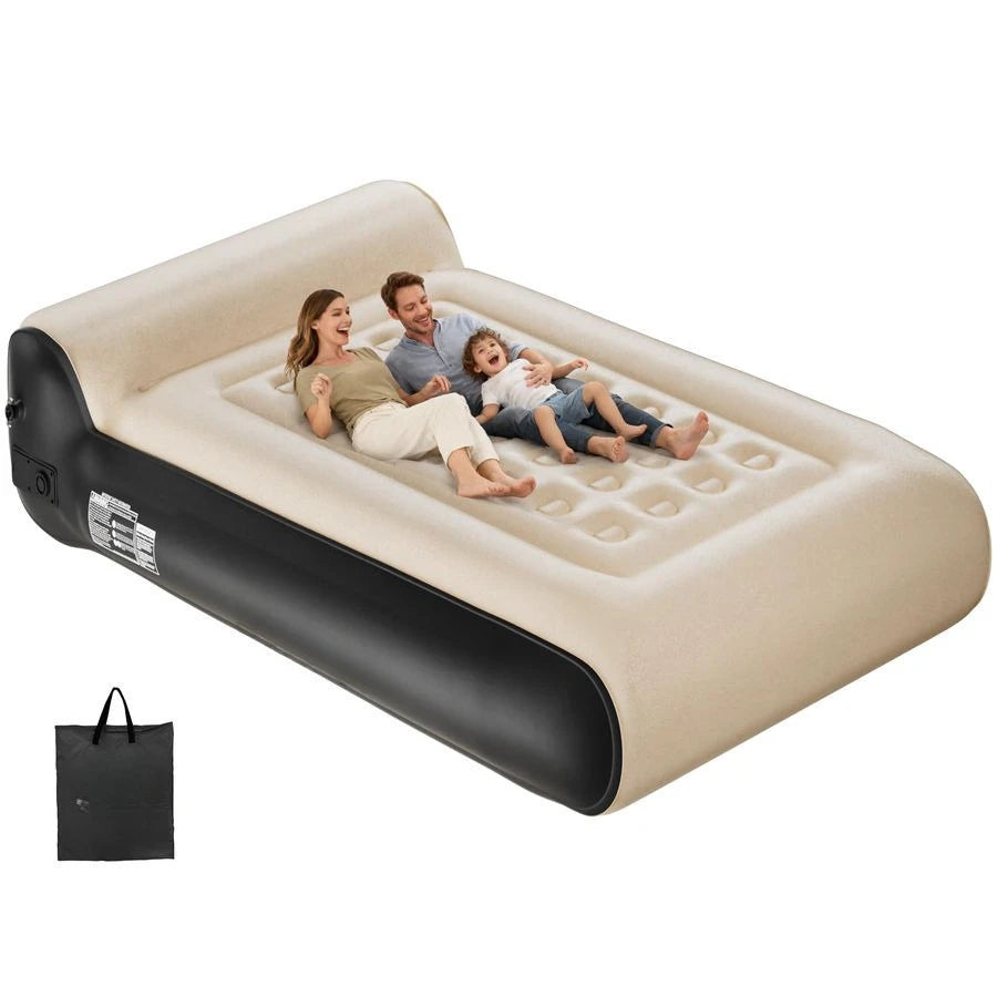 Air Mattress Full with Built in Pump for Camping 16 High Speed Inflatable Mattress Inflation Completed in 3 Minutes, Luxury Blow