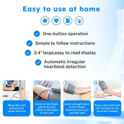 bioland Blood Pressure Monitor 2005 Tensiometer Upper Arm Automatic Digital BP Measuring Device Blood Pressure Guage kit 2005-1