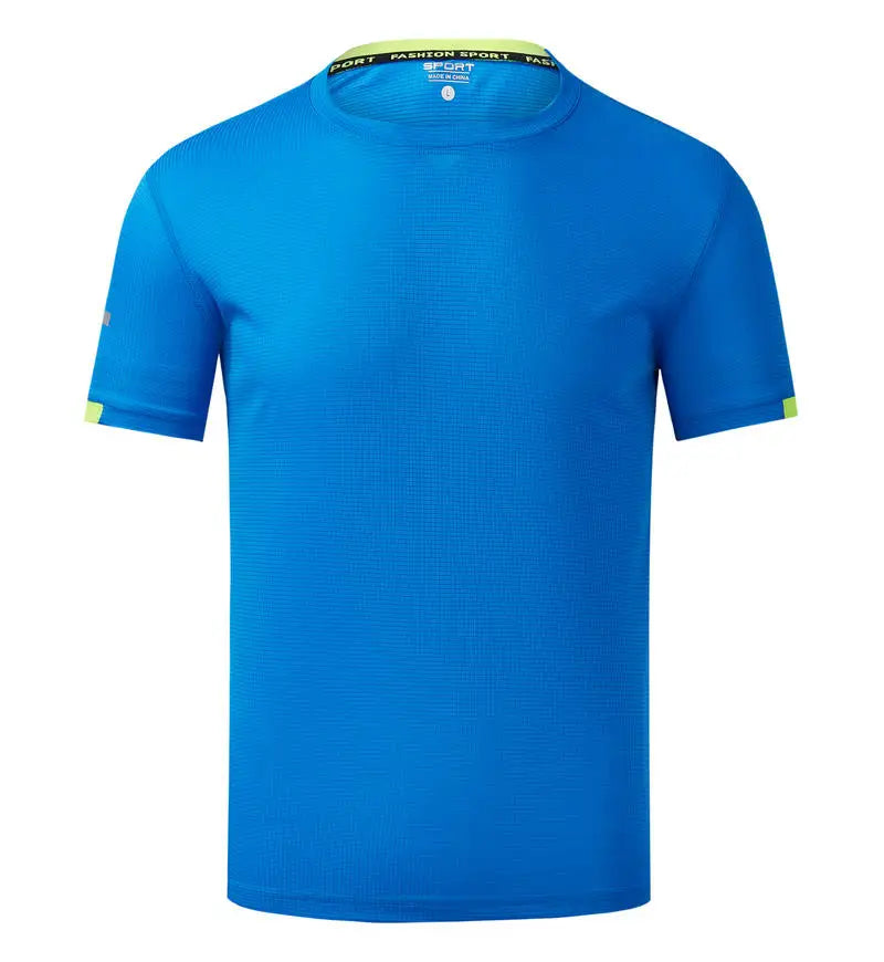 Quick Drying Round Neck T-shirt With Short Sleeves Breathable Fitness And Leisure Team Wear Running Shirt For Men And Women