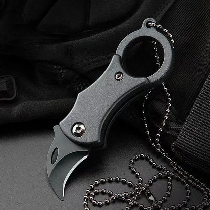 NEW Mini Keychain Pocket Knife Stainless Steel Camping Small Mini Portable Knife Peeler Fixed Blade Multi EDC Tool with Chain