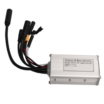 DC24V 36V 48V Electric Bike Conversion Kit with 17A 3 Mode Brushless Controller S866 Panel Electric Bicycle Thumb Throttle