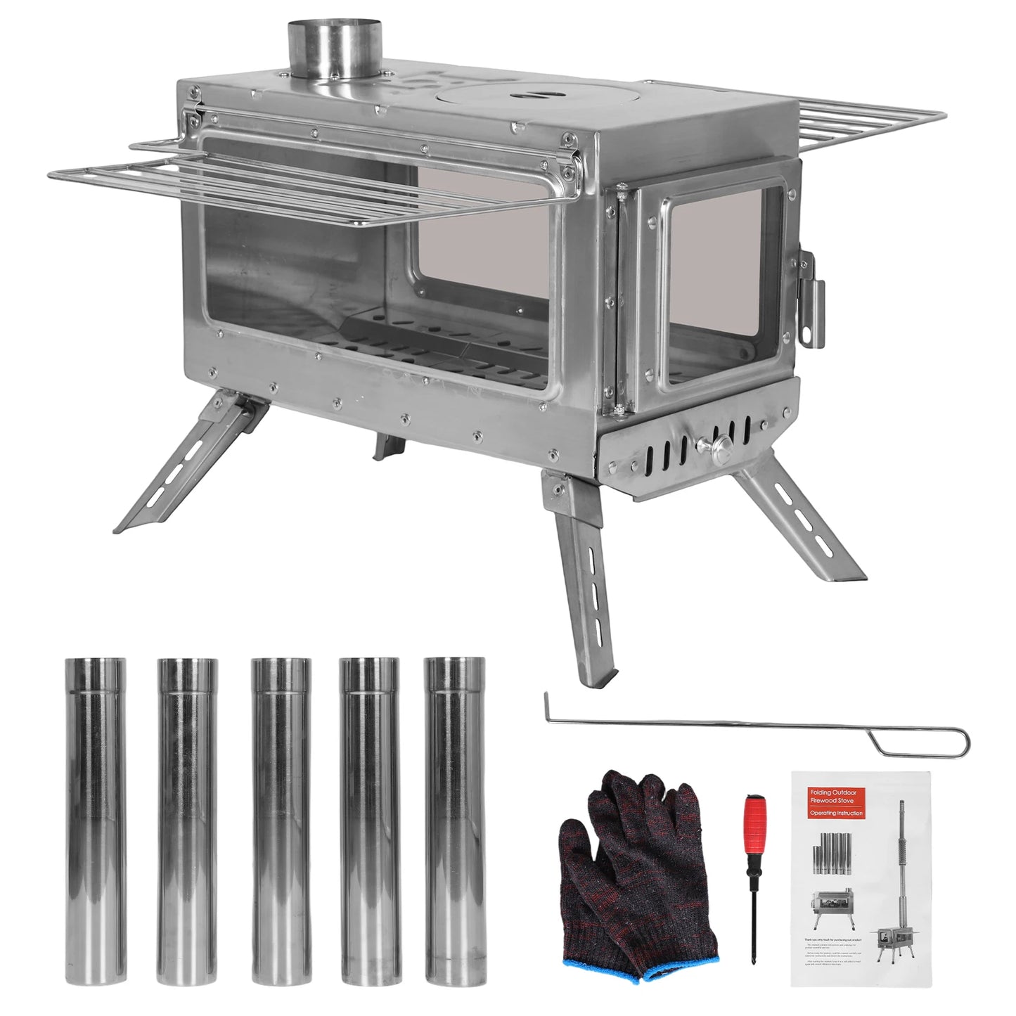 Stainless Steel Smokeless Fireplace