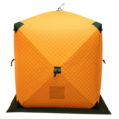 Orange/Blue/Red/Camouflage Ice Fishing Tent Outdoor Square Thermal Shelter Dual Zipper Windproof Tent for Camping Hiking Fishing