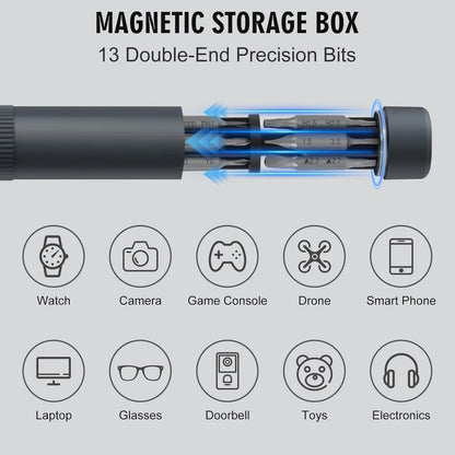 27 in 1 Precision Screwdriver Set  Magnetic Bits Pen Style Manual Repair Tools Kit for Eyeglass Watch PC Jewelers Laptop iPhone