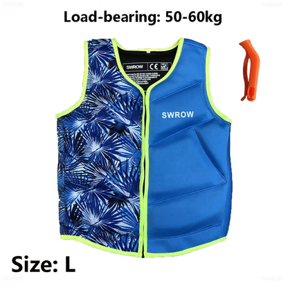 New adult children's buoyancy jacket portable neoprene life jacket water sports sailing fishing surfing swimming life jacket
