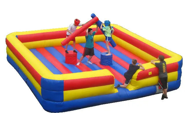 5x5m Outdoor Party Games Bouncy  Inflatable Duel Game  Gladiator Joust Bouncer  Inflatable Games  Platform for Kids and Adults
