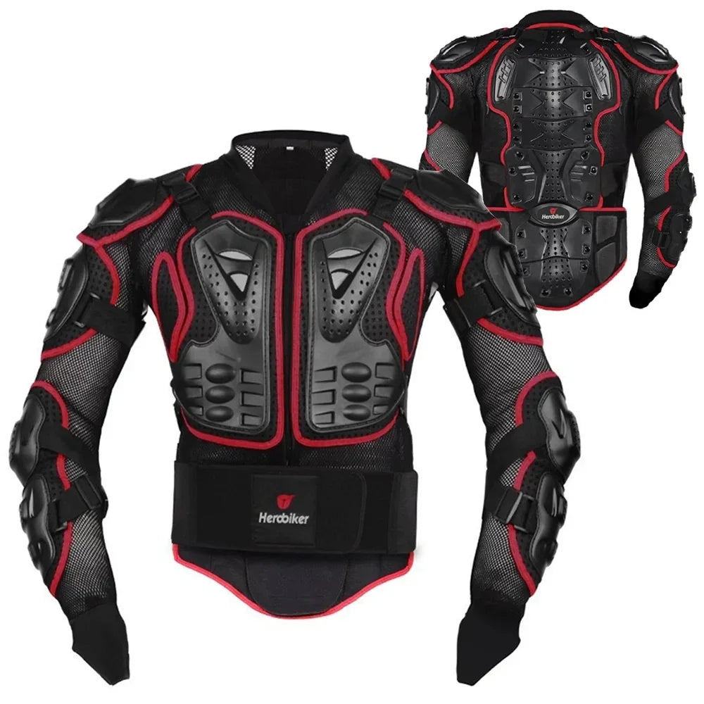 HEROBIKER Motorcycle Jacket Men's Motorcycle Armor Fall Armor Motocross Riding Jacket Racer Body Protection S-5XL