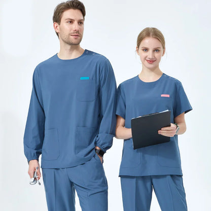 Quick-Dry Hospital Working Clothes Breathable Doctor Nurse Uniforms Women's Orthopaedic Surgeon Stretch Medical Scrub Set S02