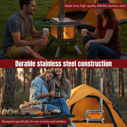 Stainless Steel Smokeless Fireplace