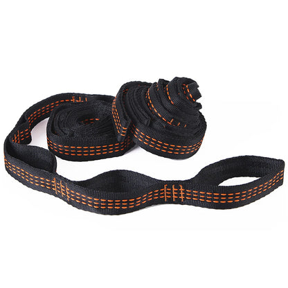 2pcs Camping Hammock Tree Hanging Strap Outdoor Polyester Hammocks Rope Belt Kit