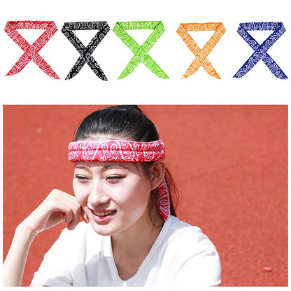 5 Pcs Cooling Bandana Scarf Cool Scarf Neck Wrap Instant Cooling Reusable Ice Scarf for Camping Running Golf Gym Beach Travel