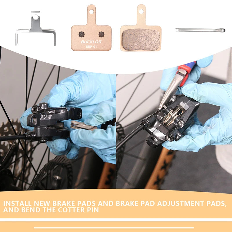 BUCKLOS Sintered-Metal MTB Brake Pads for B01S B05S Bicycle Hydraulic Disc Brake Pads Metallic Bike Brake Pad Mountain Bike Part