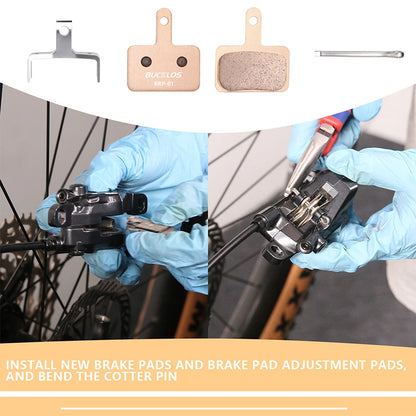 BUCKLOS Sintered-Metal MTB Brake Pads for B01S B05S Bicycle Hydraulic Disc Brake Pads Metallic Bike Brake Pad Mountain Bike Part