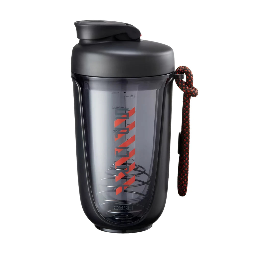 590ml Sports Shaker Bottles with Shaker Ball Drink Shake Bottle Leak Proof Whey Protein Powder Mixer Bottle for Indoor Outdoor