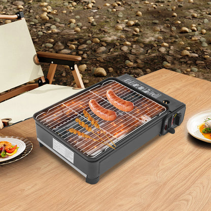 Portable Gas Barbecue Stove Camping Gas Stove with Carrying Case for Camping Trips, Gatherings, Rvs, Barbecues and More