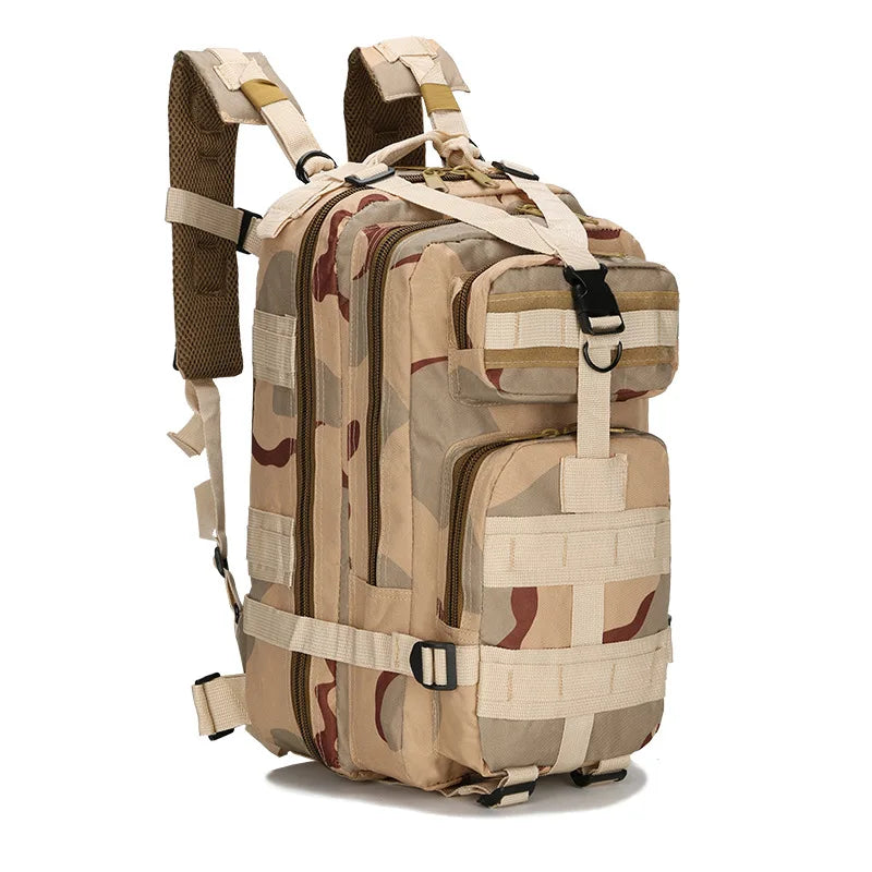 30L Trekking Tactical Bag Outdoor Sports Mountaineering Bag Oxford Waterproof Camouflage 3p Backpack for Camping Traveling