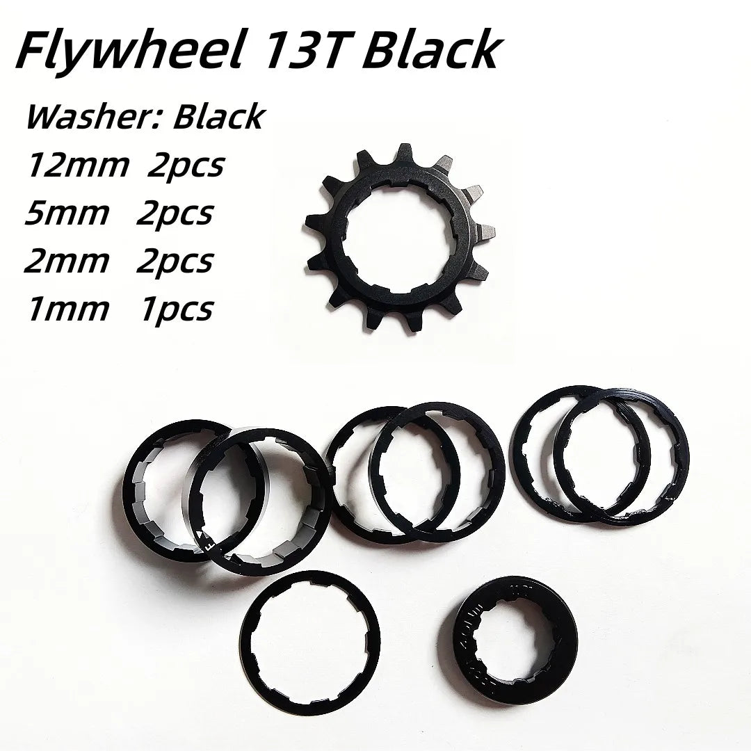 13T/14T/15T/16T AL7075 Mountain Bike Cassette Bicycle Freewheel Conversion Kit Flywheel Sprocket Single Speed Cassette Cog