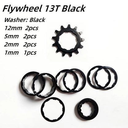13T/14T/15T/16T AL7075 Mountain Bike Cassette Bicycle Freewheel Conversion Kit Flywheel Sprocket Single Speed Cassette Cog