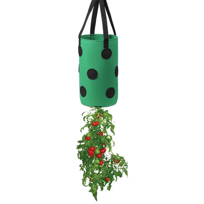 Multi-Function 13 Holes Felt Hanging Tomato Grow Bag Planter Strawberry Vegetable Flower Plant Grow Bags Garden Plant Pot