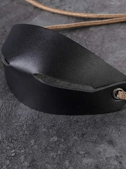 Handmade Leather Shepherd Sling Old-Fashioned Slingshot for Outdoor Sports Camping Shooting Hiking Hunting Accessories