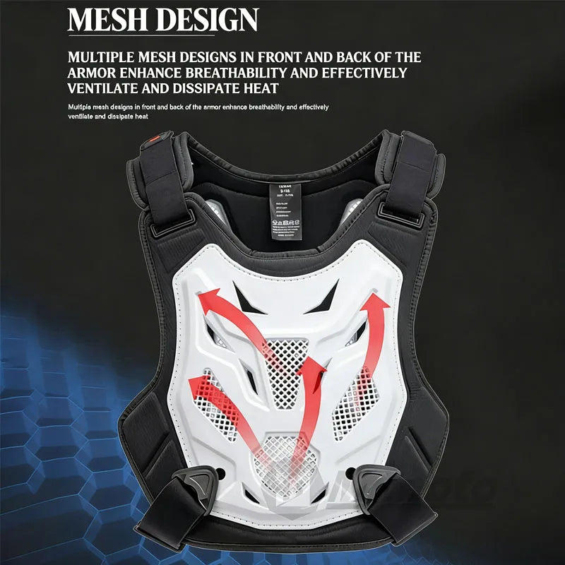 Men's Motorcycle Riding Armor Vest Accessories Off-road Racing Comfort Anti-collision Protective gear Chest Back Shoulder Pads