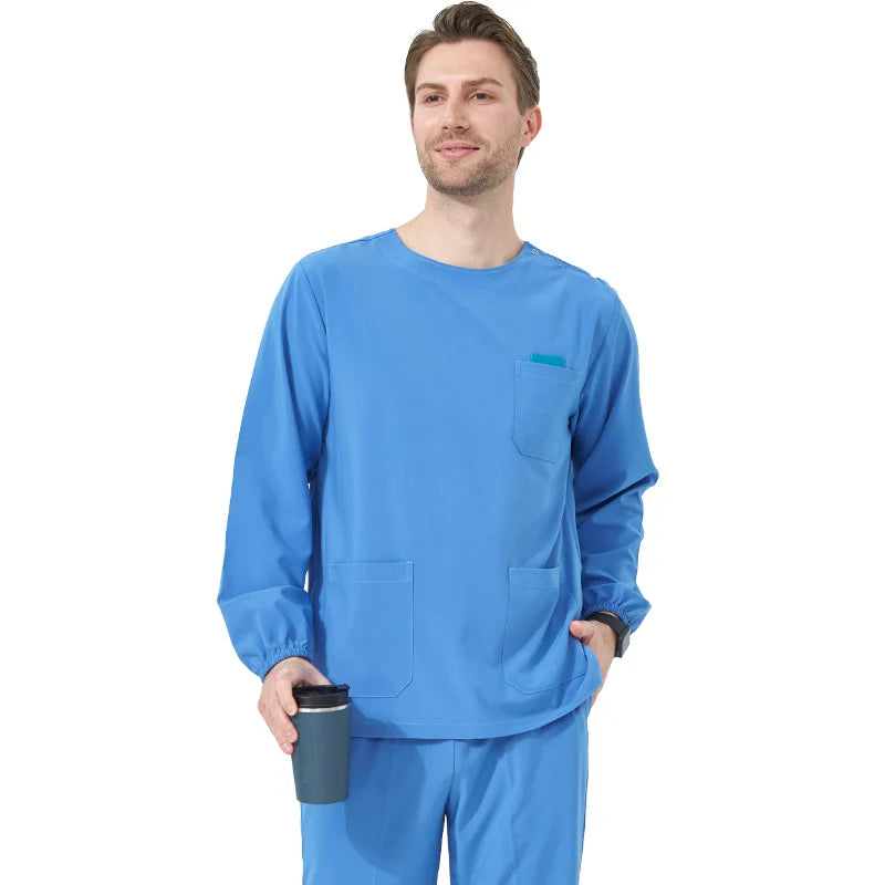 Quick-Dry Hospital Working Clothes Breathable Doctor Nurse Uniforms Women's Orthopaedic Surgeon Stretch Medical Scrub Set S02