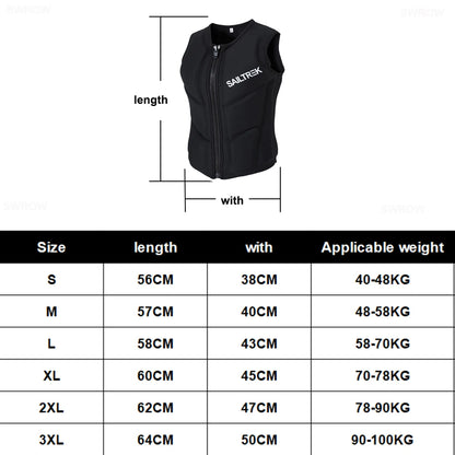 Life Jacket Kayak Adults Vest Surf Motorboats Jet Ski Fishing Vest Wakeboard Raft Rescue Boat Drifting Life Safety Vest Swimming