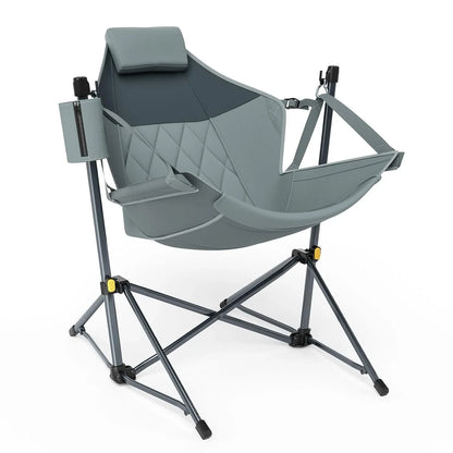 Heavy Duty Folding Hammock Camping Chair with Adjustable Backrest Supports 300lbs, Portable Hammock, Customized